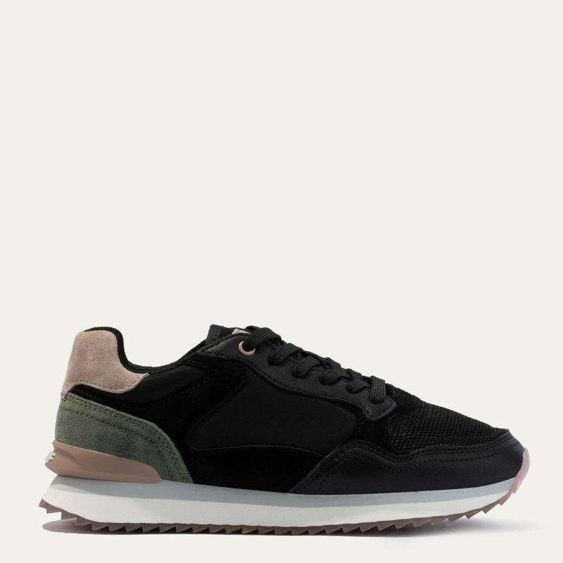 HOFF - Beirut Zapatilla Urbana Mujer Cuero Negro Hoff