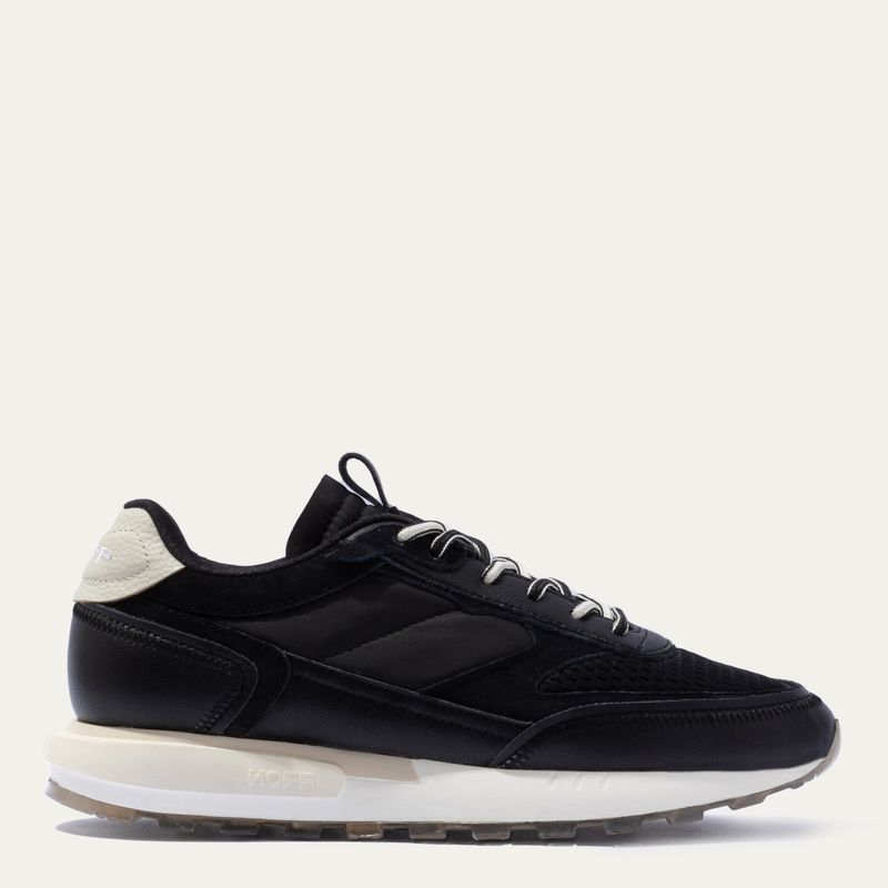 HOFF - Zapatilla Urbana Hombre Cuero Negro Hoff