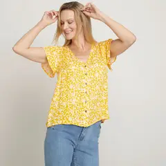 NEWPORT - Blusa Manga Corta Mujer