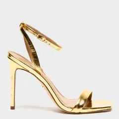 SAM EDELMAN - Sandalia Formal Mujer Cuero Dorado