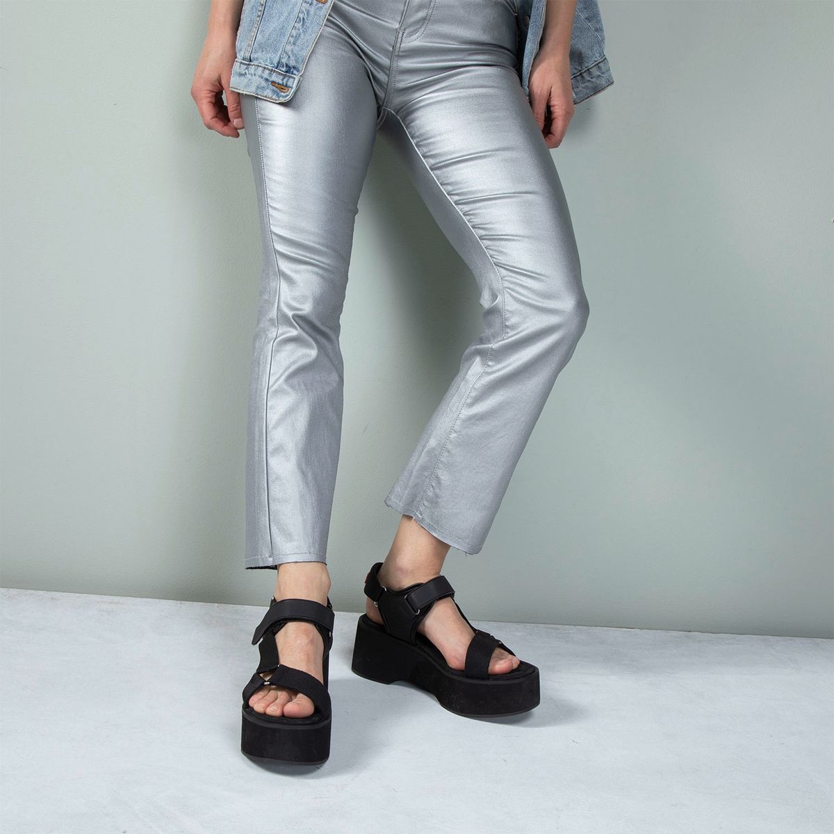 AMERICANINO - Sandalia Mujer Negro Americanino