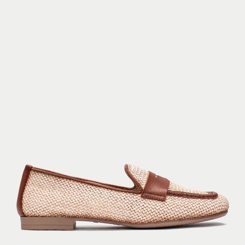 HISPANITAS - Mocasín Mujer Beige Hispanitas