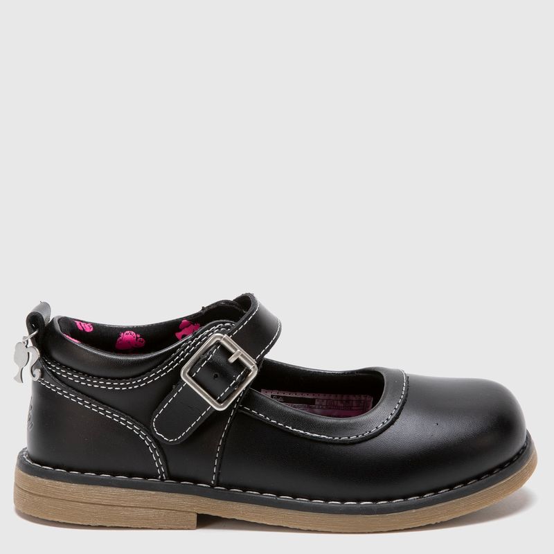 BARBIE - Calzado Escolar Niña Cuero Negro Barbie (26 a 33)