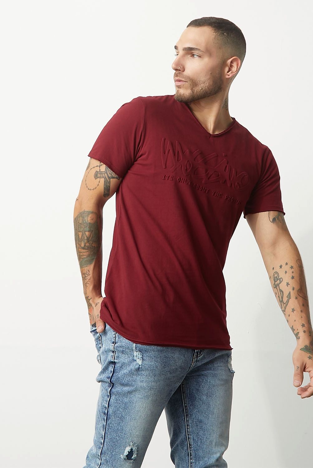 MOSSIMO - Mossimo Polera Manga Corta Slim Fit Hombre