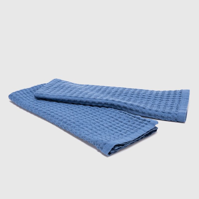 BASEMENT HOME - Set de Paños de Cocina Basement Home Waffle Azul x2