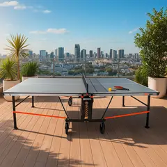 SCOOP - Mesa de Ping Pong con Ruedas y Estructura de Acero