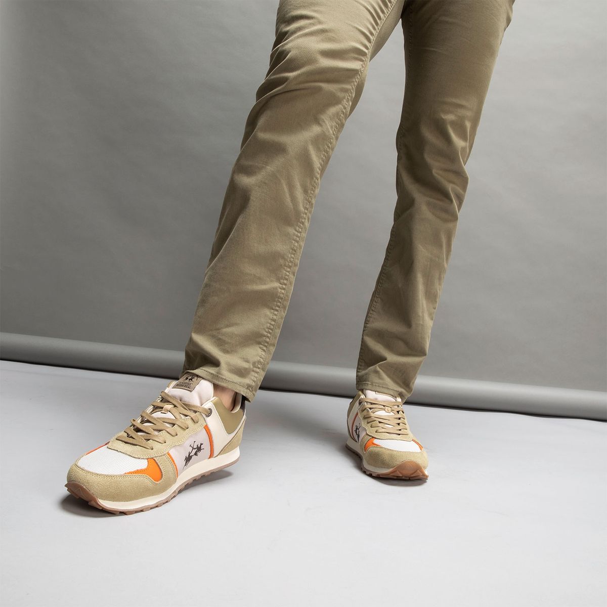 LA MARTINA - Zapatilla Urbana Hombre Beige La Martina