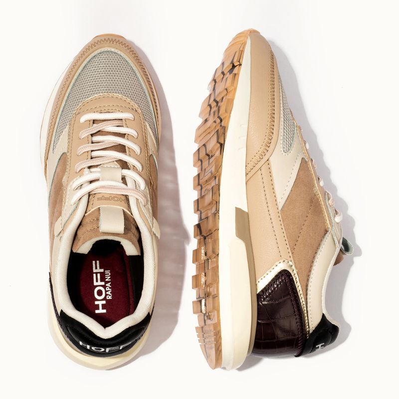 HOFF - Rapa Nui Zapatilla Urbana Mujer Cuero Beige Hoff