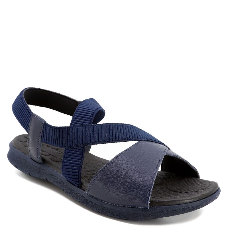 USAFLEX - Sandalia Mujer Cuero Azul Usaflex