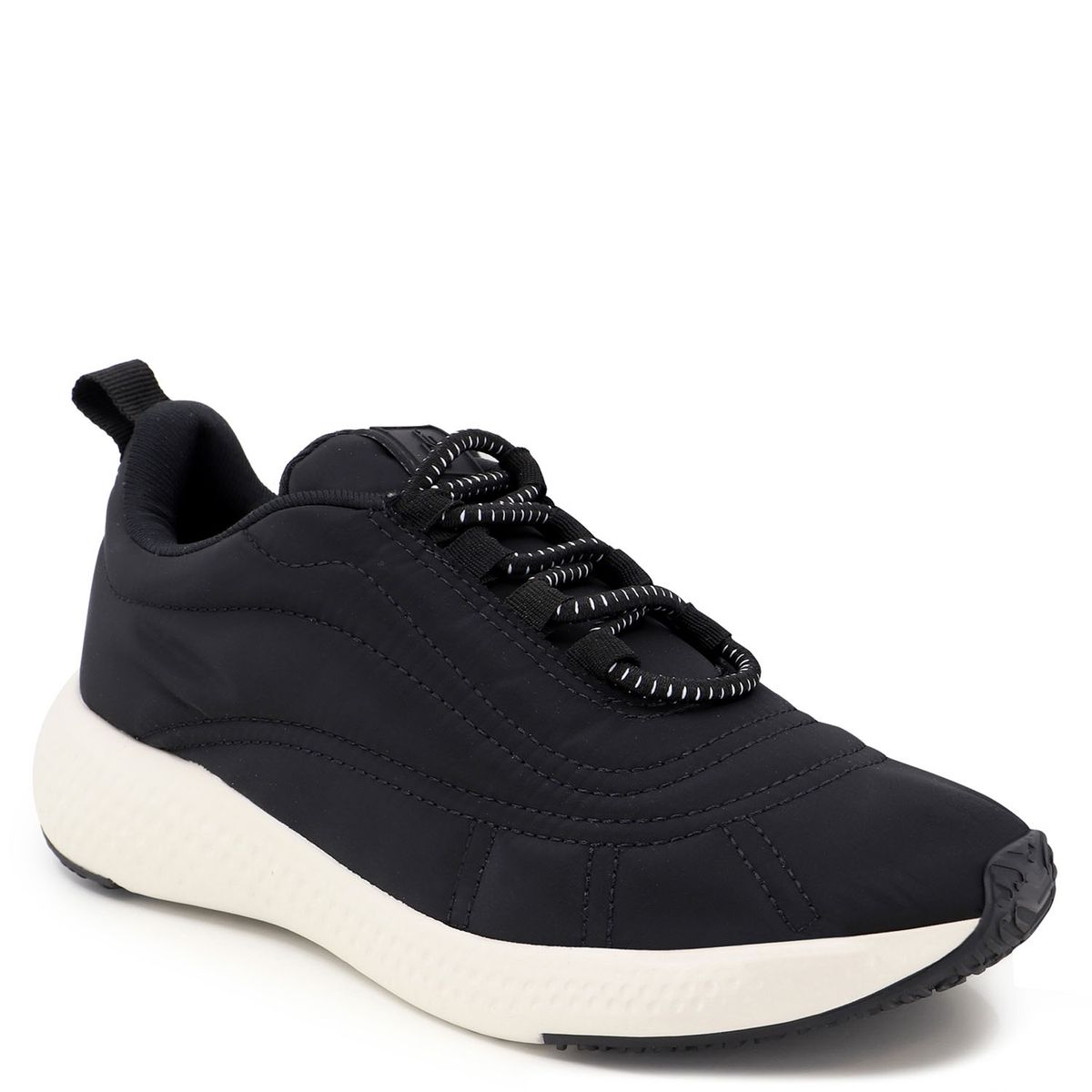 USAFLEX - Zapatilla Urbana Mujer Cuero Negro Usaflex