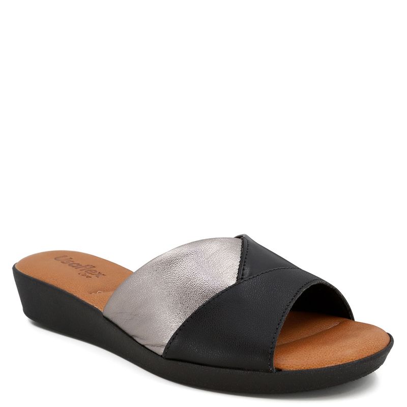 USAFLEX - Usaflex Sandalia Mujer Cuero Negro