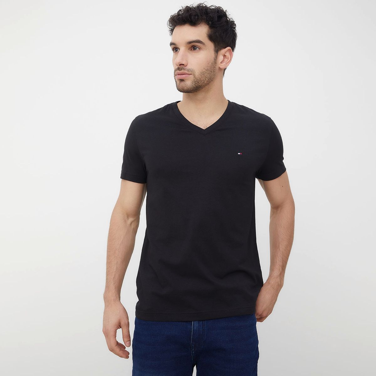 TOMMY HILFIGER - Polera Hombre Manga Corta Algodón Tommy Hilfiger