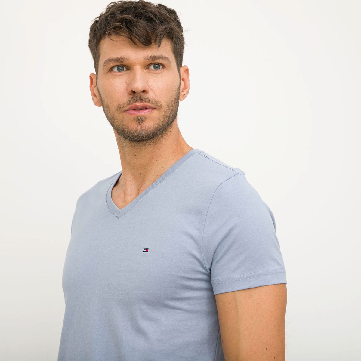 TOMMY HILFIGER - Polera Hombre Manga Corta Algodón Tommy Hilfiger