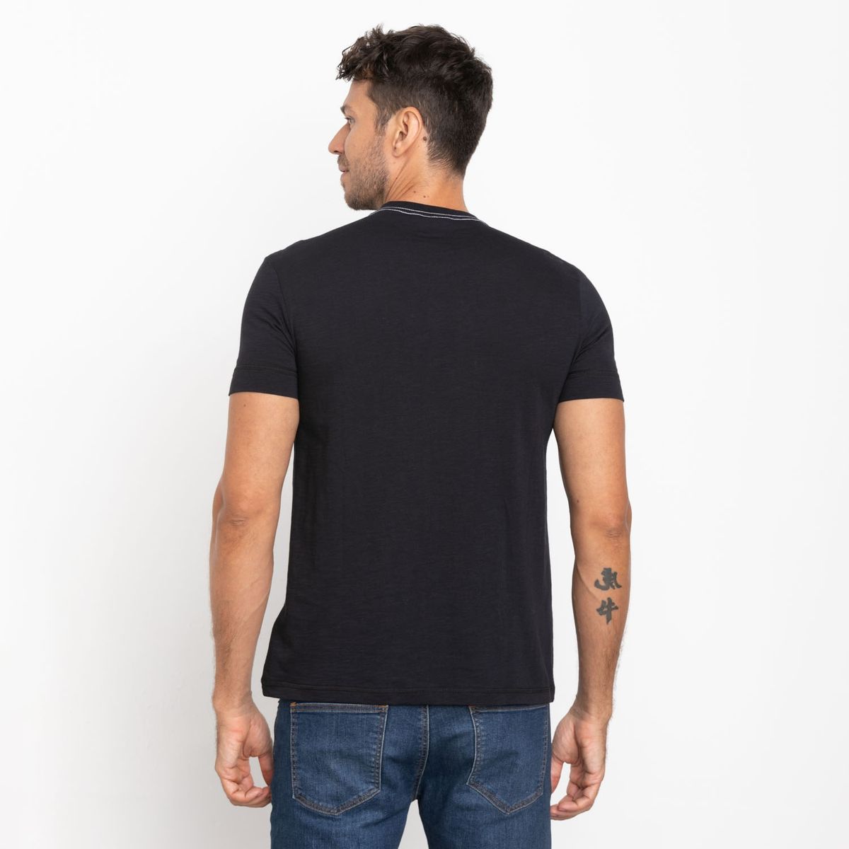 CALVIN KLEIN - Calvin Klein Polera Manga Corta 100% Algodón Slim Fit Hombre
