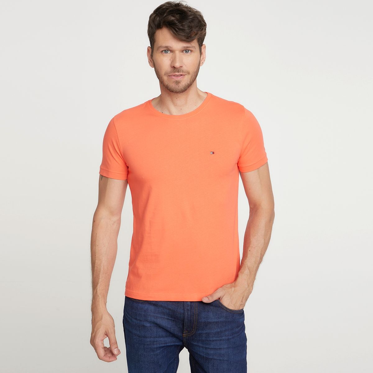 TOMMY HILFIGER - Polera Cuello Redondo Hombre Tommy Hilfiger