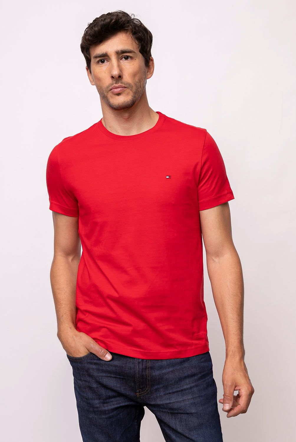 TOMMY HILFIGER - Polera Cuello Redondo Hombre Tommy Hilfiger