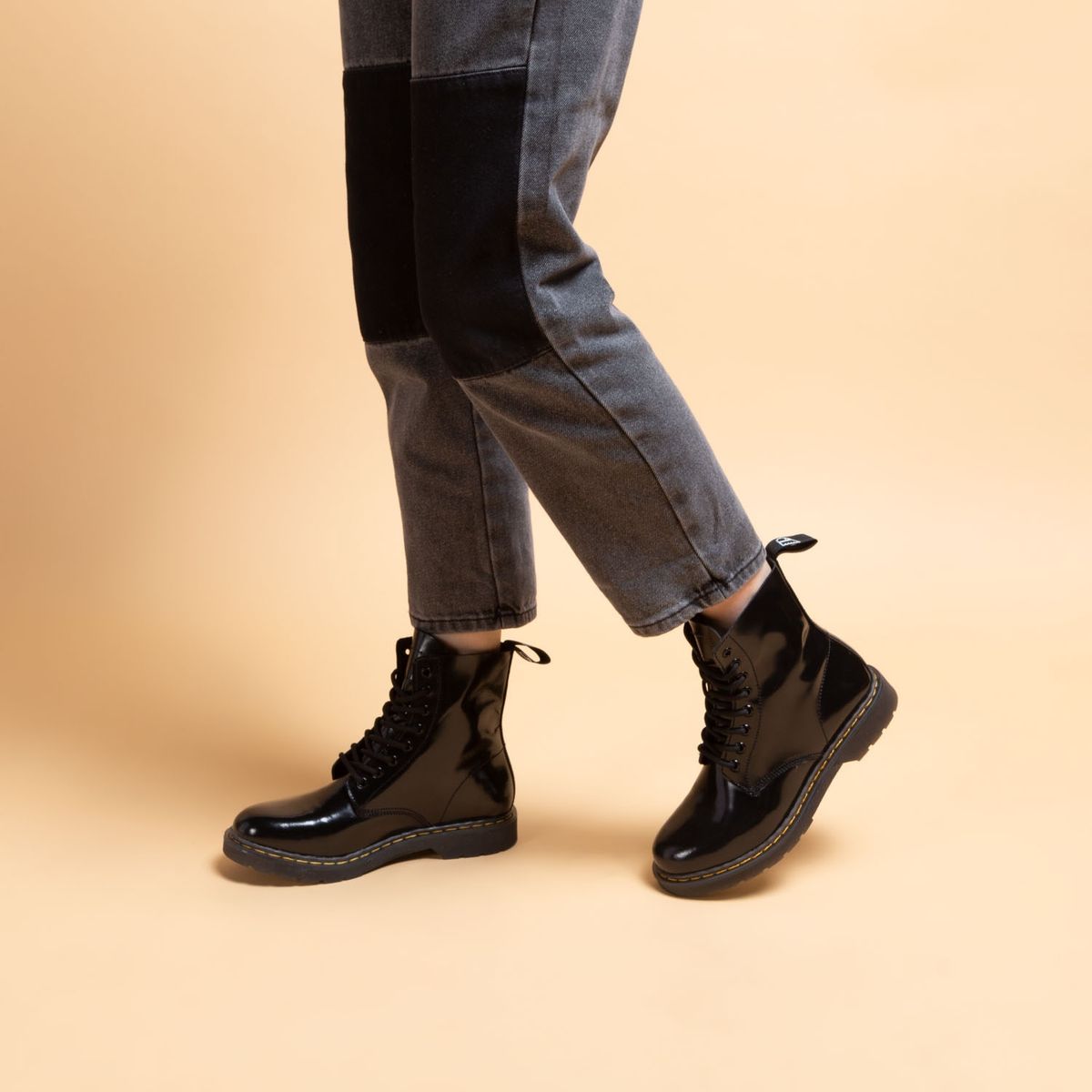 AMERICANINO - Botín Mujer Cuero Negro Americanino