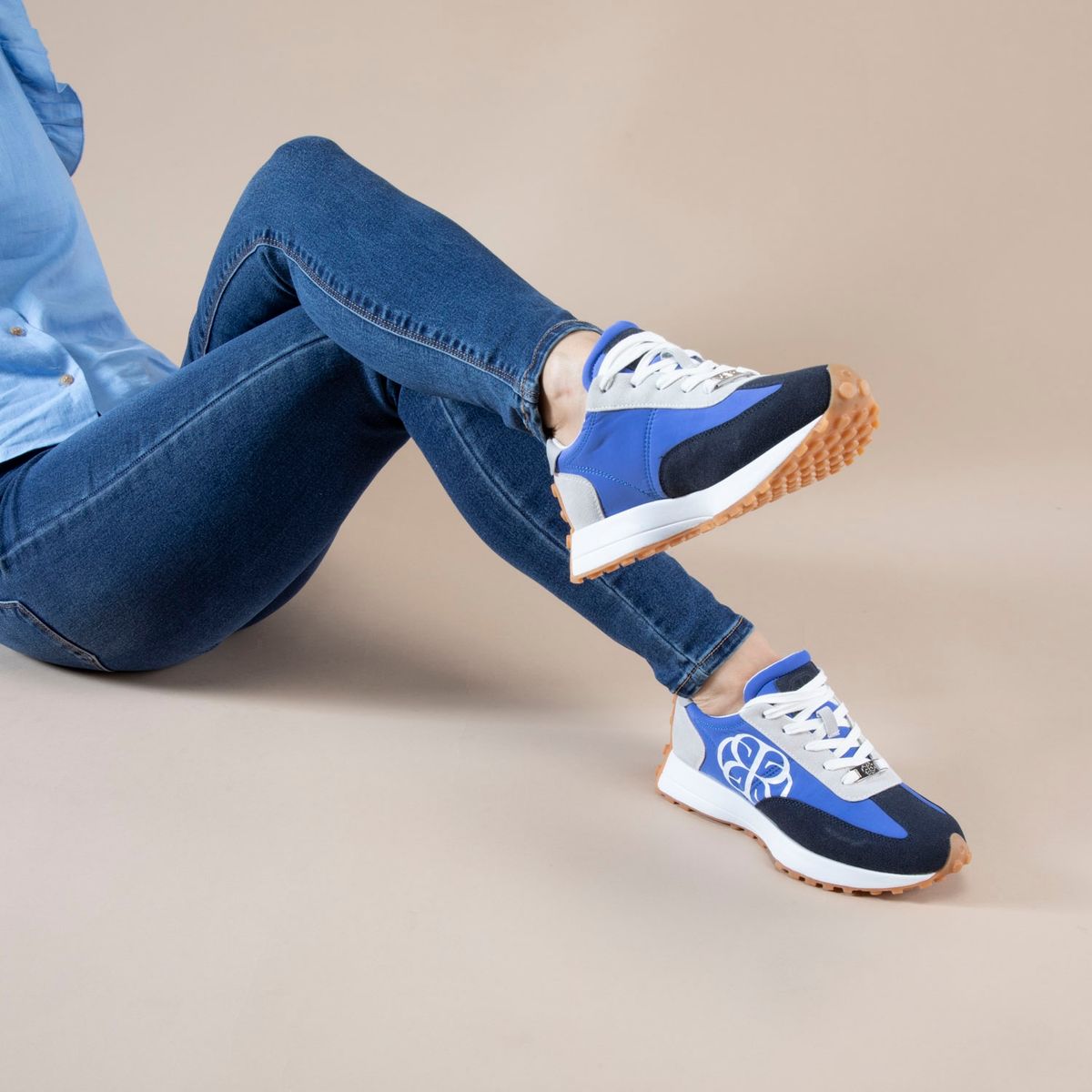 CECILIA BOLOCCO - Zapatilla Urbana Mujer Azul Cecilia Bolocco