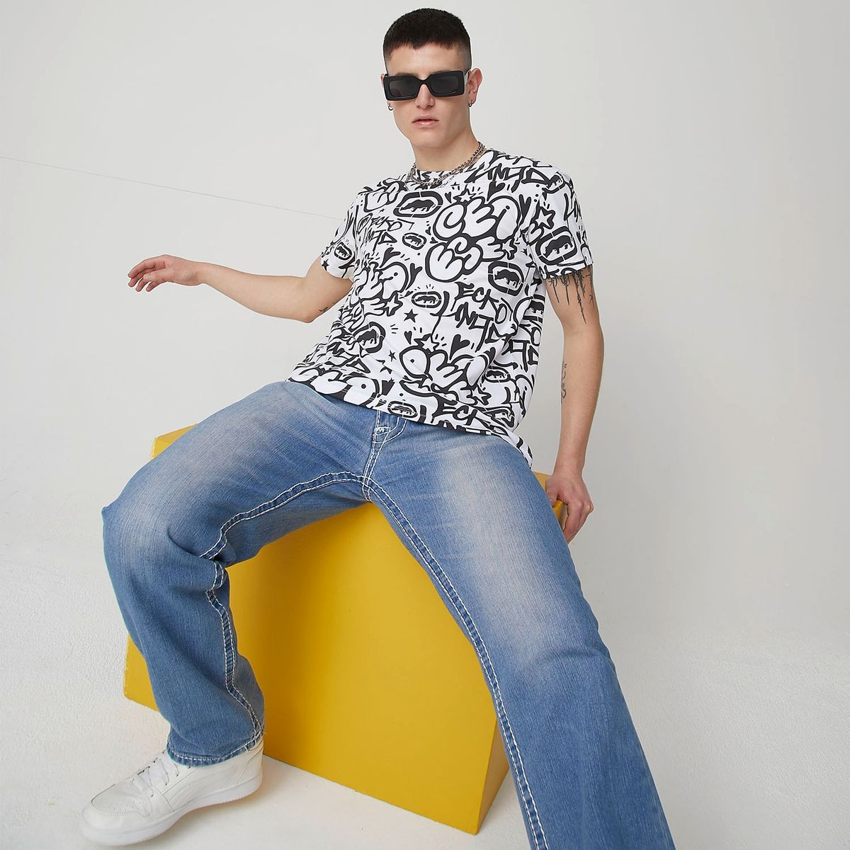 ECKO - Ecko Polera Manga Corta Algodón Hombre