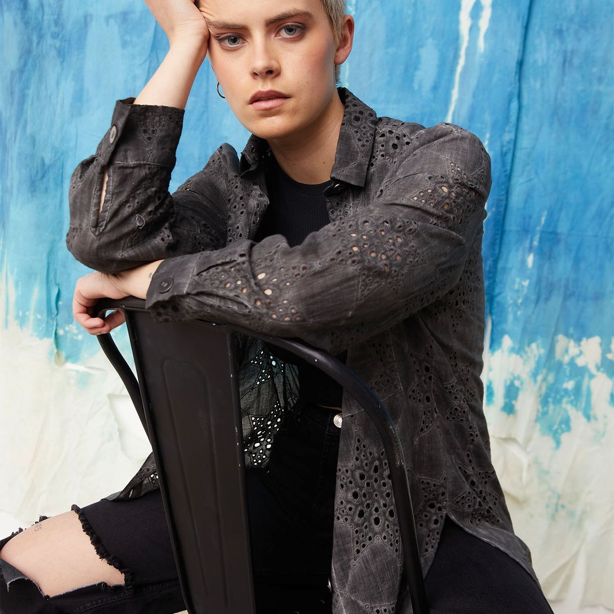 AMERICANINO - Blusa Manga Larga Mujer Americanino