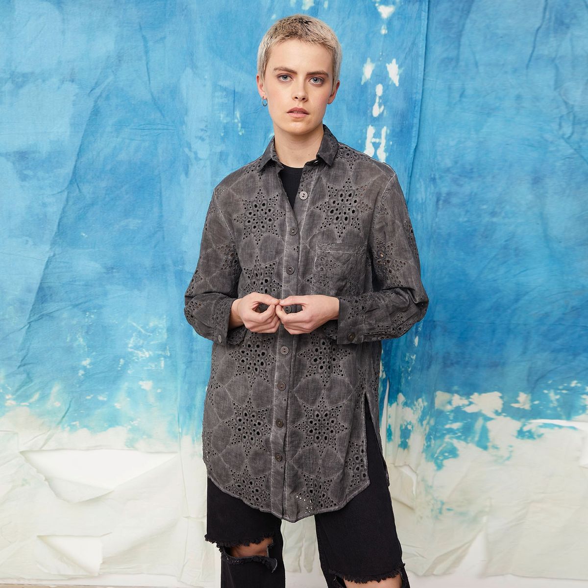 AMERICANINO - Blusa Manga Larga Mujer Americanino