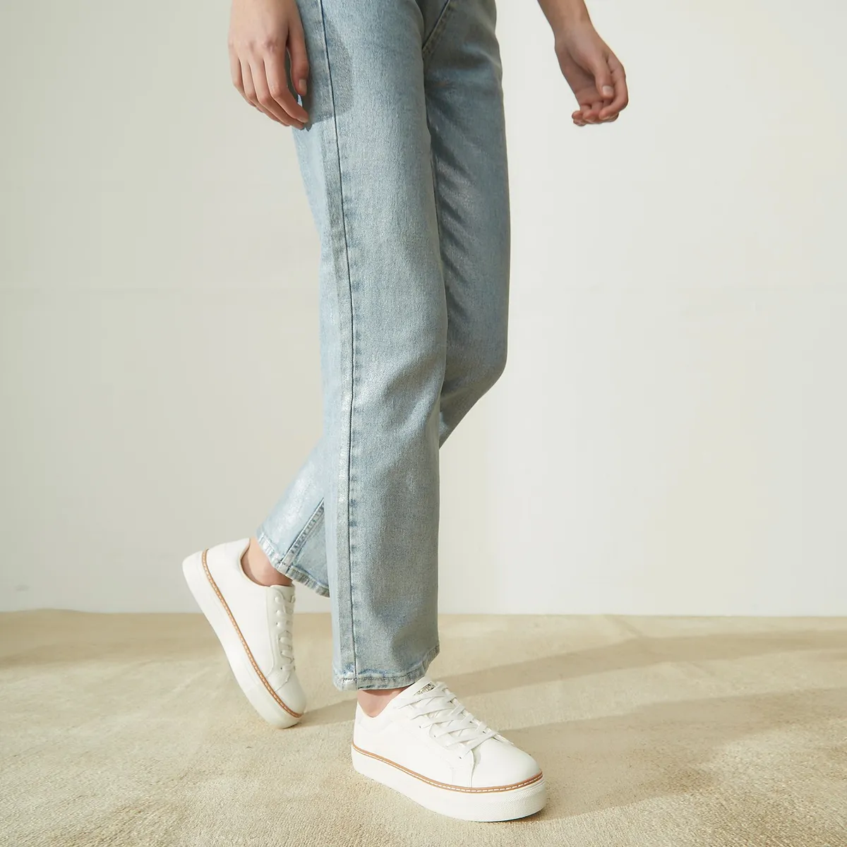 BASEMENT - Zapatilla Urbanas Mujer Blancas Basement