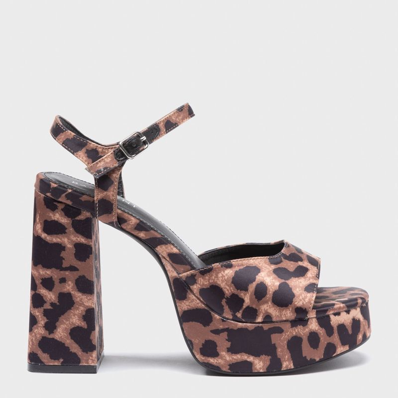 BASEMENT - Sandalia Mujer Animal Print Basement