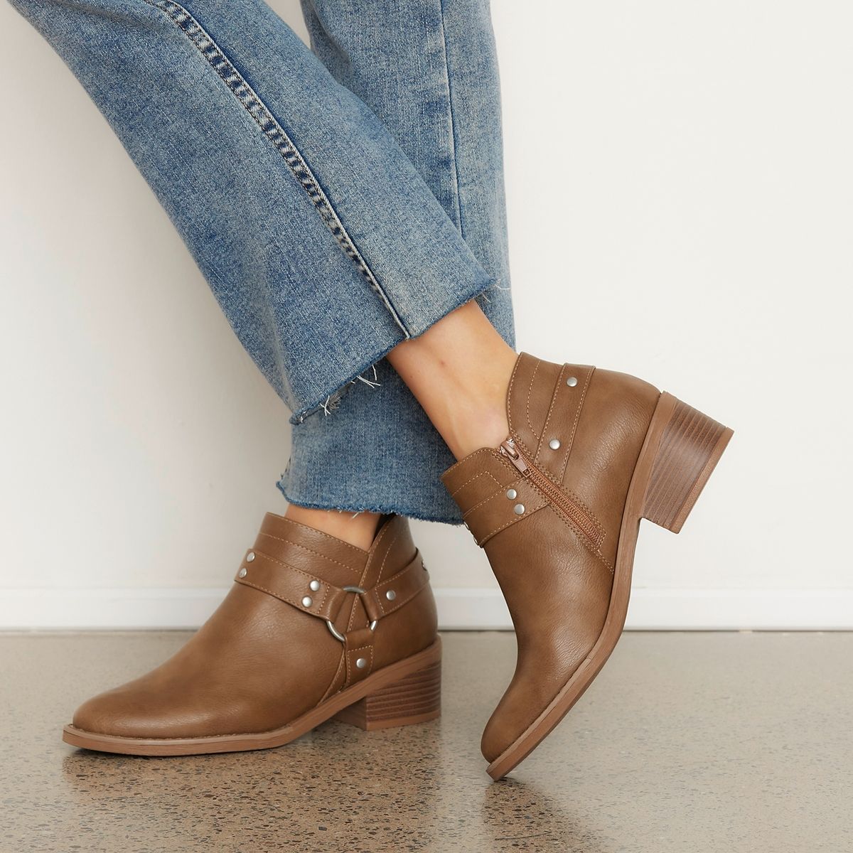 SYBILLA - Botín Biker Mujer Café Sybilla