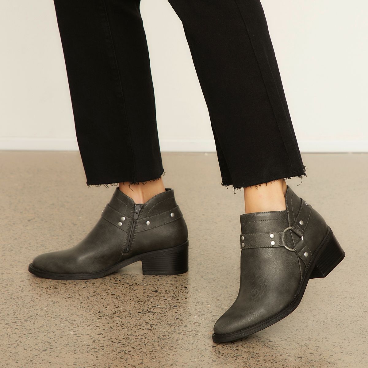 SYBILLA - Botín Biker Mujer Negro Sybilla