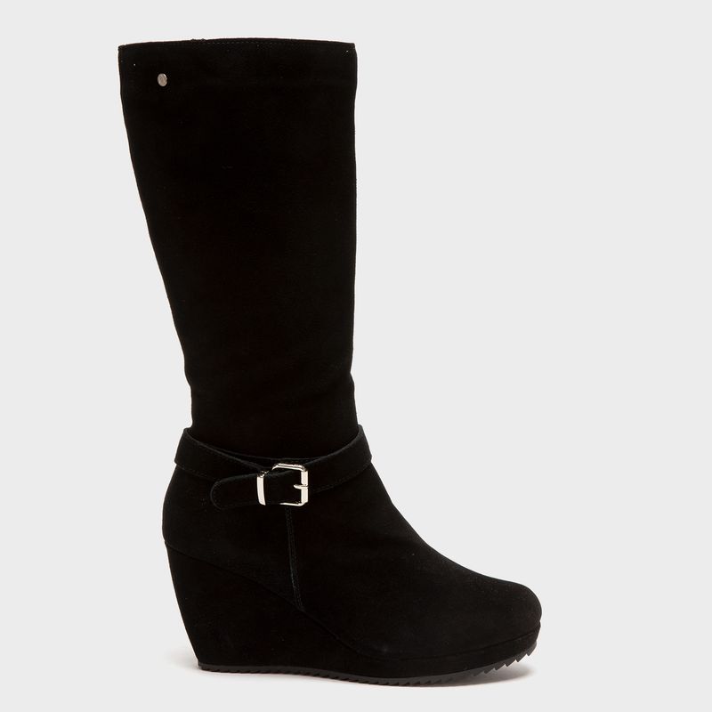 APOLOGY - Bota Larga Mujer Cuero Negro Apology