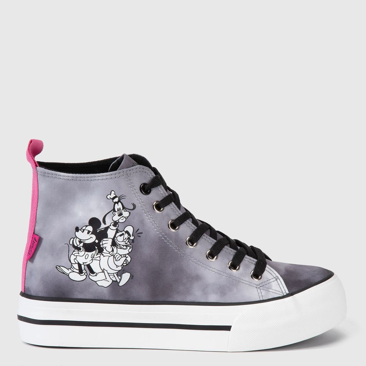DISNEY - Zapatilla Urbana Mujer Negro Disney