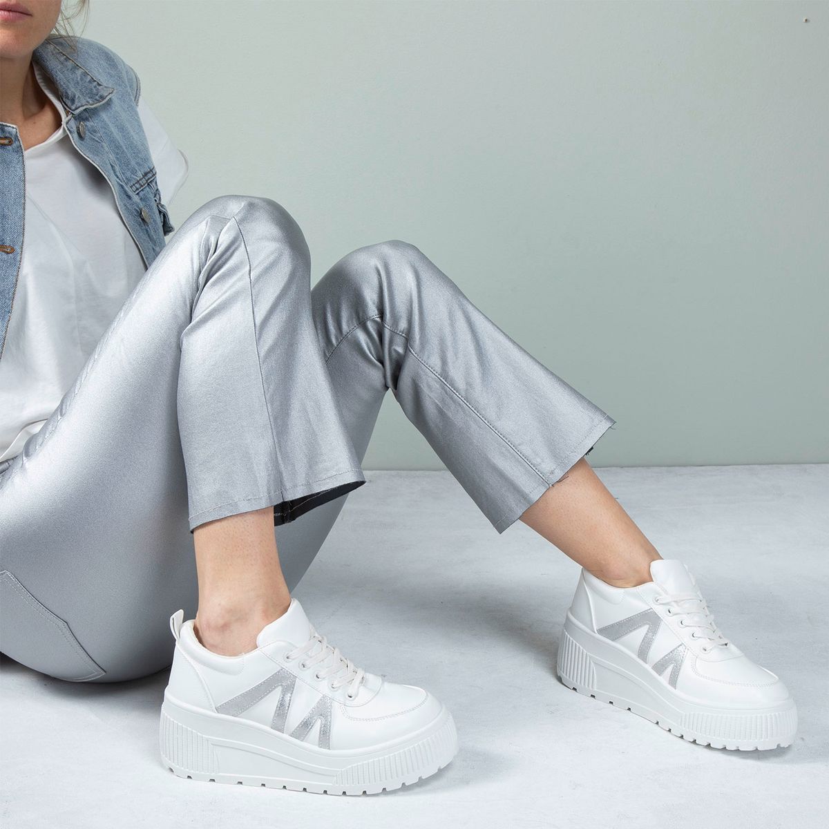 SYBILLA - Zapatilla Urbana Mujer Blanco Sybilla