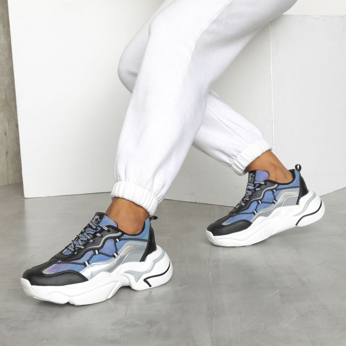 STARTER - Zapatilla Urbana Mujer Negro Starter