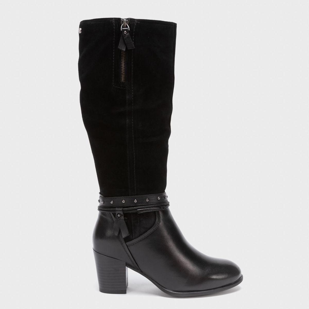 APOLOGY - Bota Larga Mujer Cuero Negro Apology