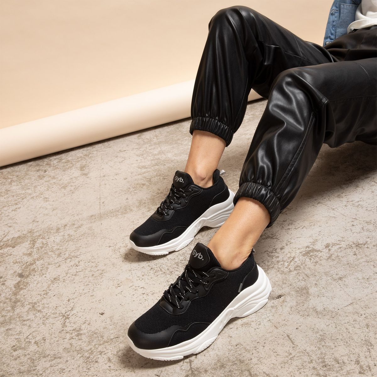 SYBILLA - Shakinew2 Zapatilla Urbana Mujer Negro Sybilla