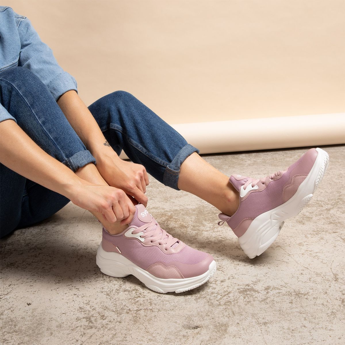 SYBILLA - Zapatilla Urbana Mujer Rosado Sybilla