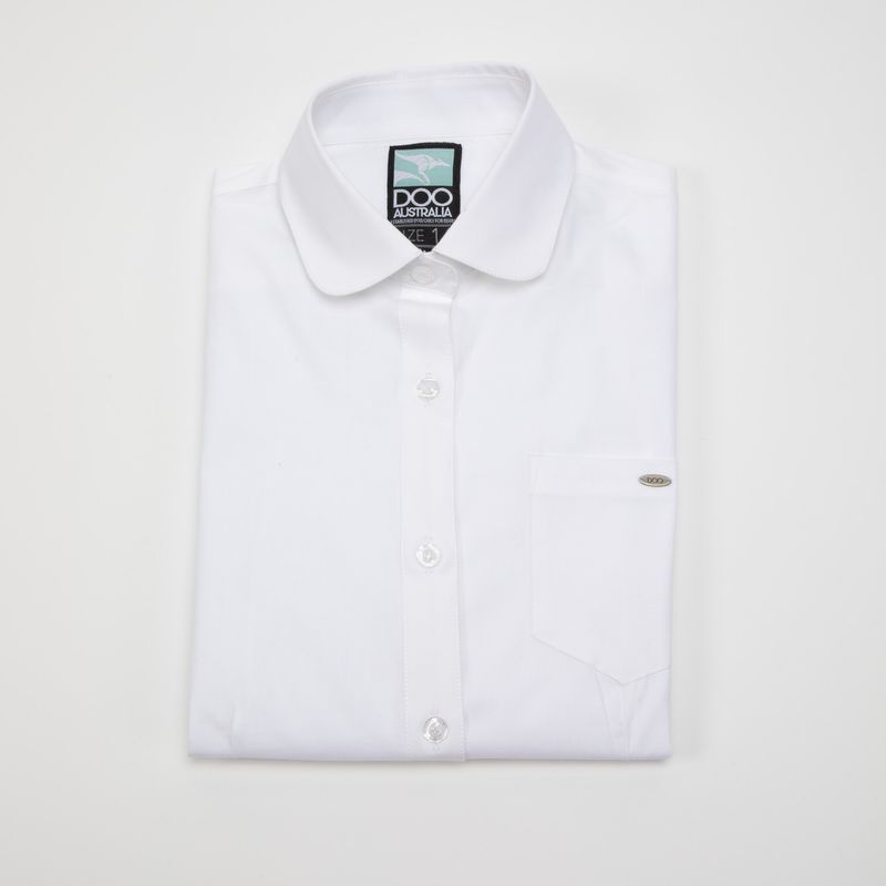 DOO AUSTRALIA - Doo Australia Blusa Escolar, 97% Algodón 3% Elastano, 1 Bolsillo Al Frente , Strech