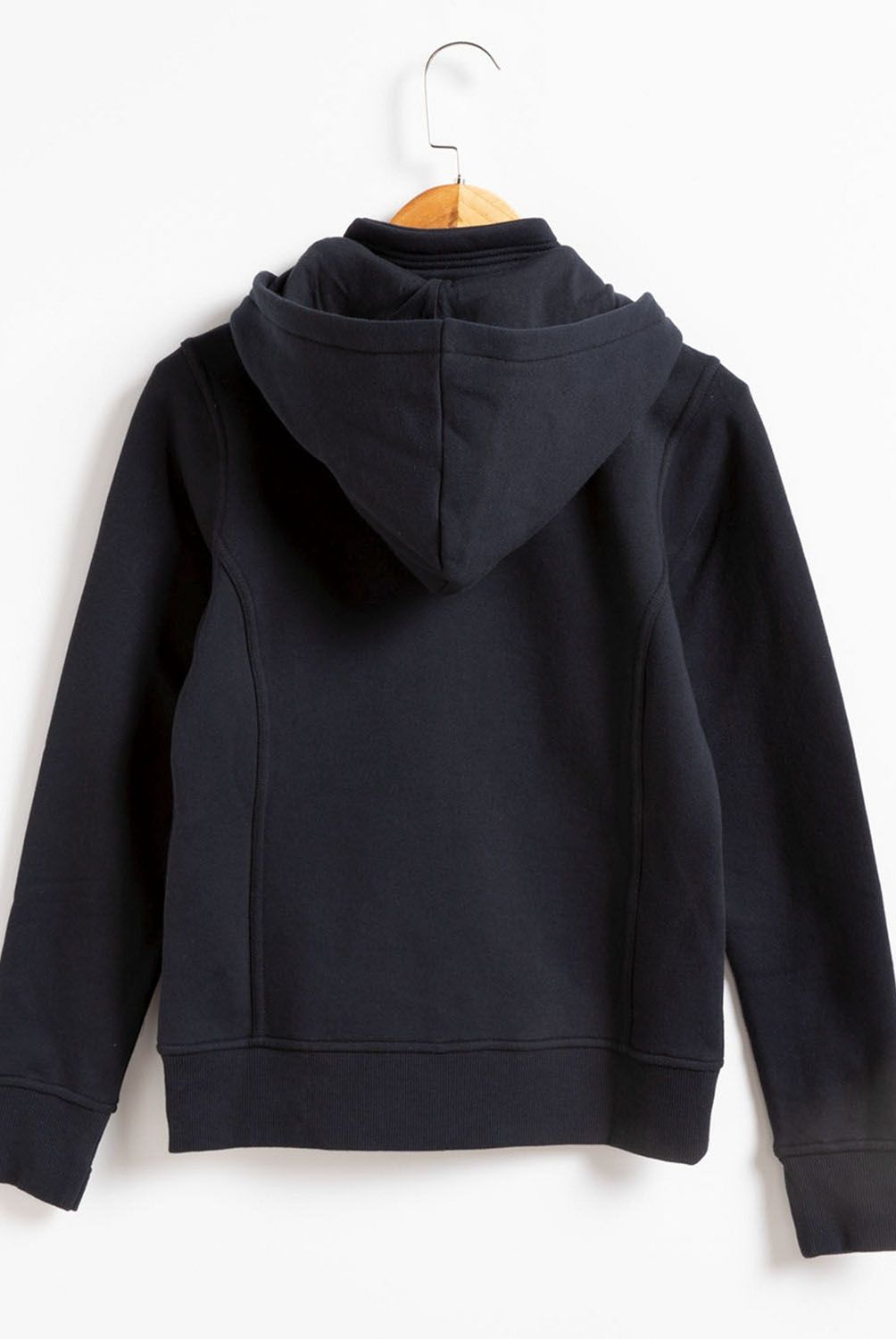DOO AUSTRALIA - Doo Australia Poleron Escolar, 80% Algodón 20% Poliester, Con Gorro, Cuello Alto, Cierre Completo, Bolsillo Tipo Canguro, Puño Y Pretina Elasticada,&Nbsp; Puño Con Orificio Para Dedo Pulgar