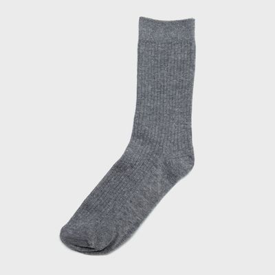Imagen 2 del producto Pack de 3 Calcetines Escolares Bambú Gris