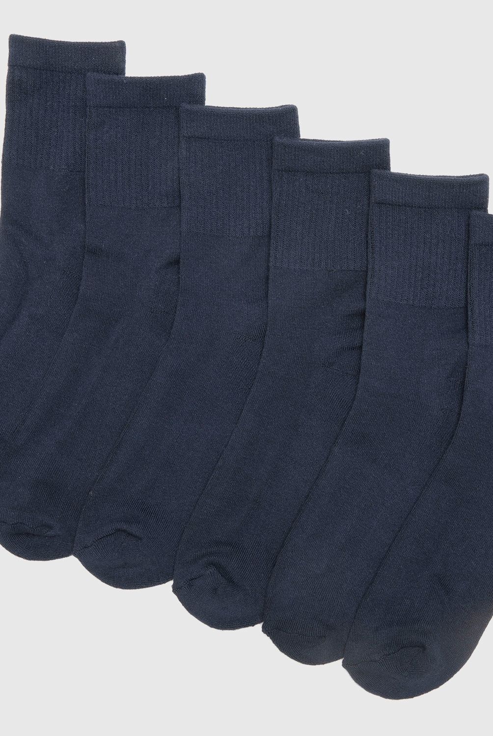 HOLLEY SKOOL - Holley Skool Calcetín Escolar, Pack de 6 Pares, 75 Bambú 18 Poliamida 7 Elastano