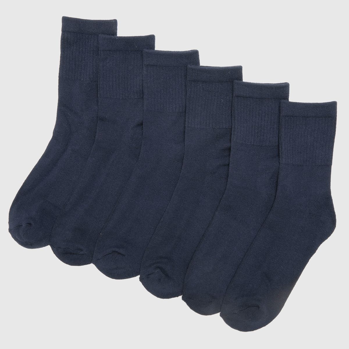 HOLLEY SKOOL - Holley Skool Calcetín Escolar, Pack de 6 Pares, 75 Bambú 18 Poliamida 7 Elastano