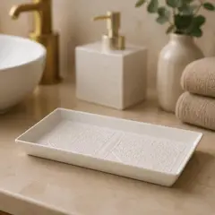 ROBERTA ALLEN - Bandeja Decorativa Cerámica Roma Ivory