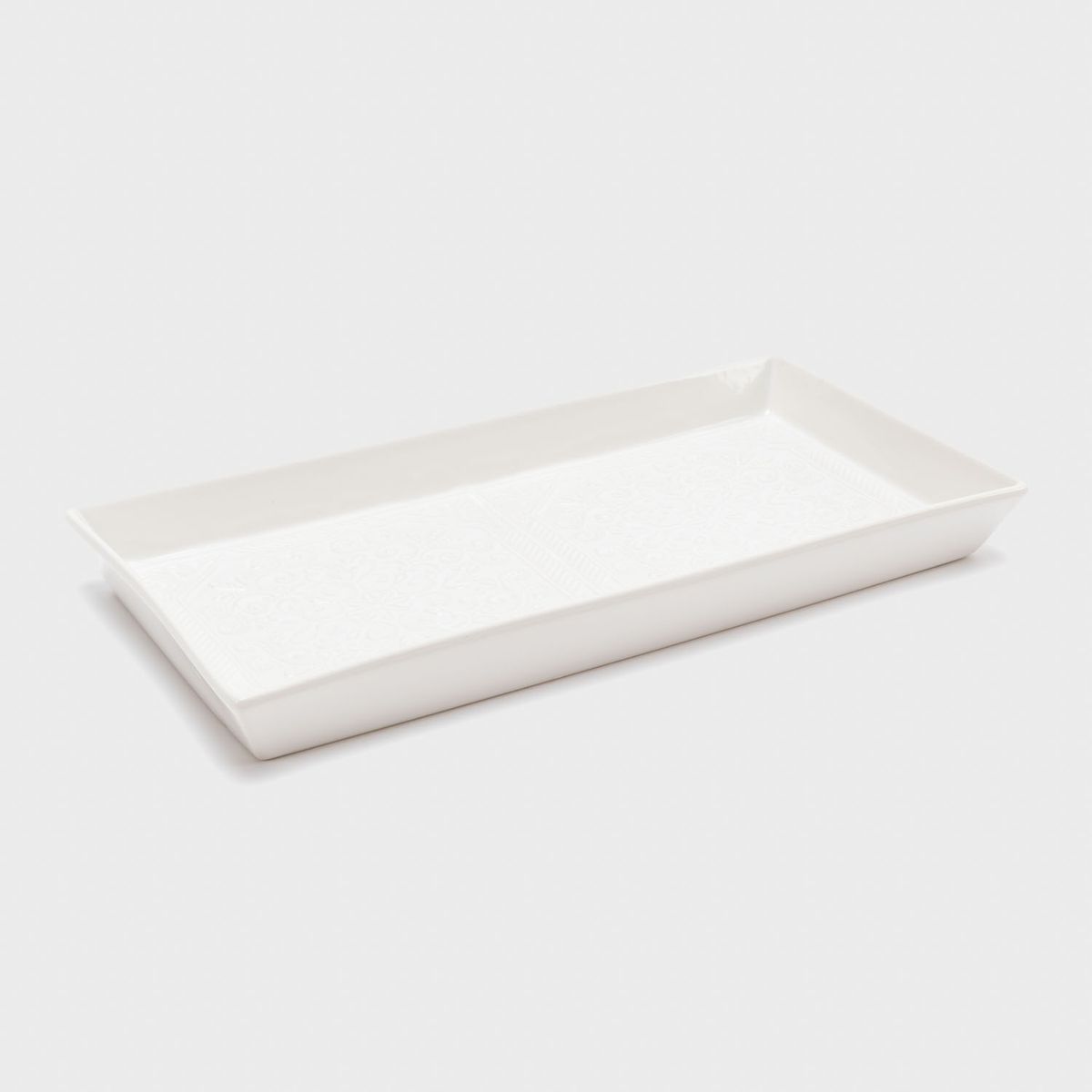 ROBERTA ALLEN - Bandeja Decorativa Cerámica Roma Ivory Roberta Allen