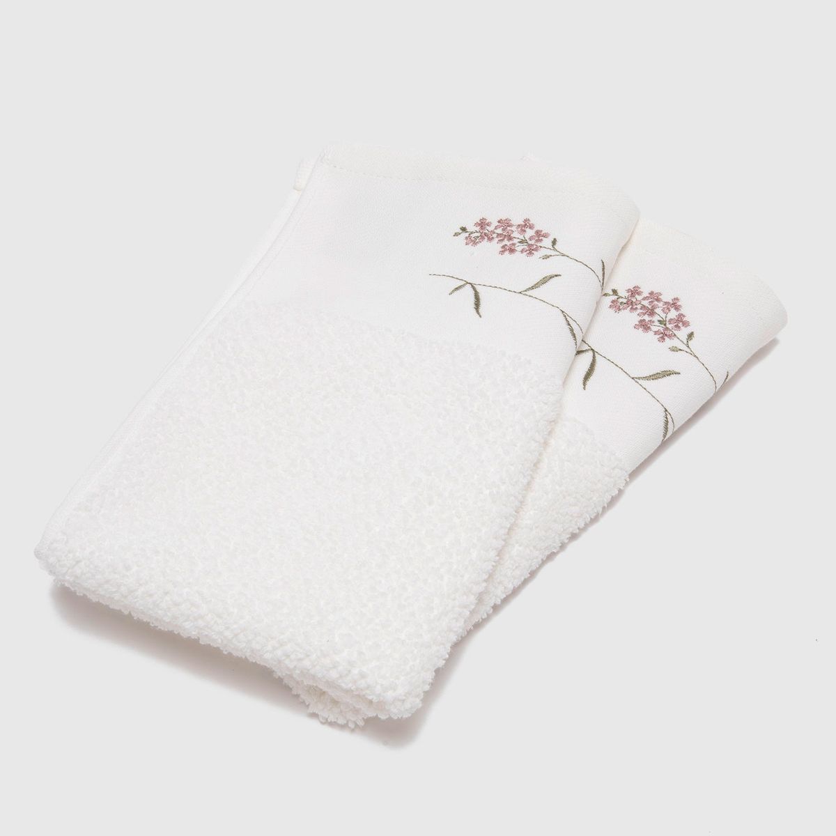 ROBERTA ALLEN - Set Toallas Visita Roberta Allen Bordadas Algodón