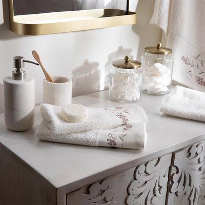 Imagen 2 del producto Set Toallas Visita Bordadas Algodón