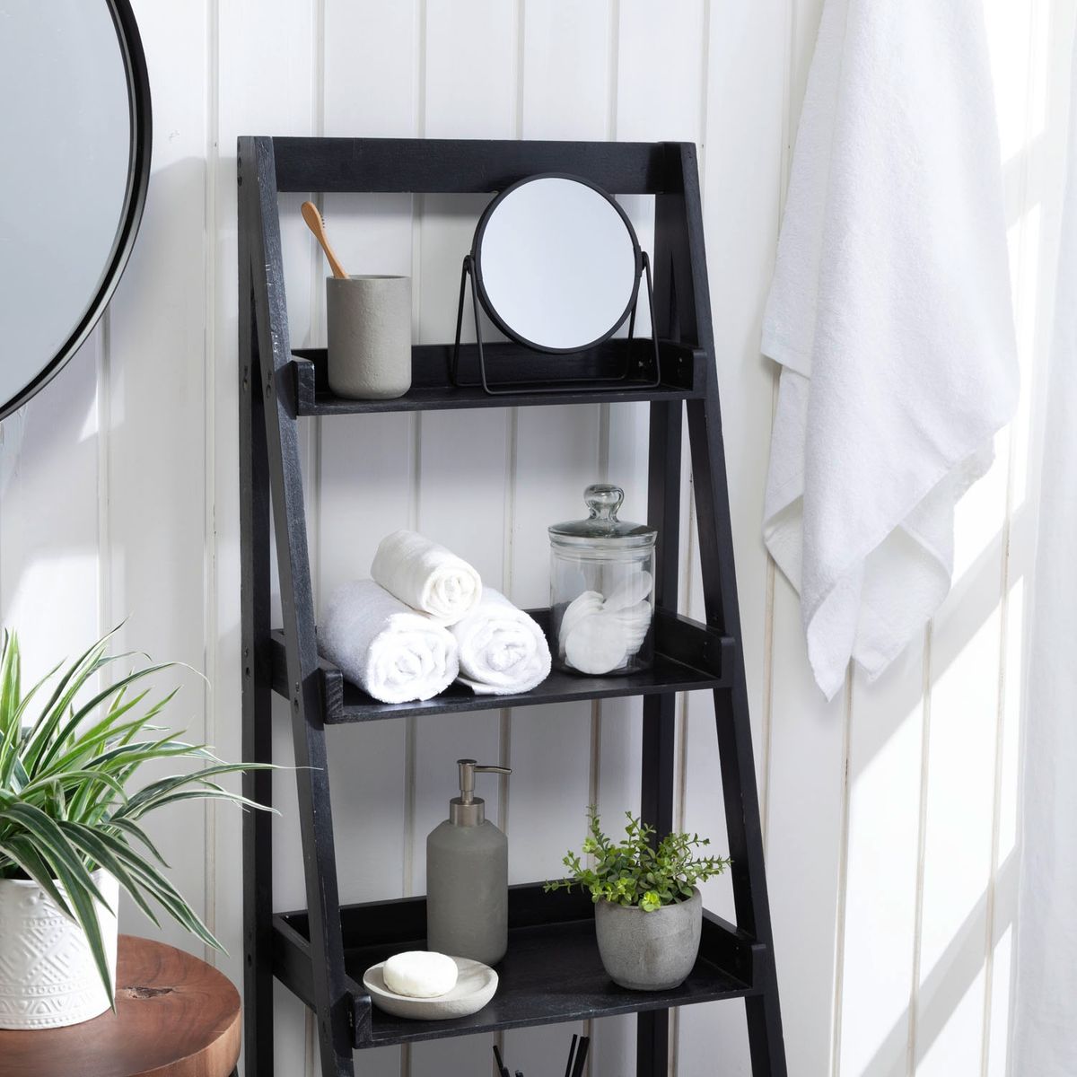 BASEMENT HOME - Espejo de Tocador Basement Home Acero Inoxidable Negro