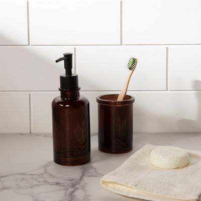 Imagen 2 del producto Dispensador de Jabón Vidrio Ámbar