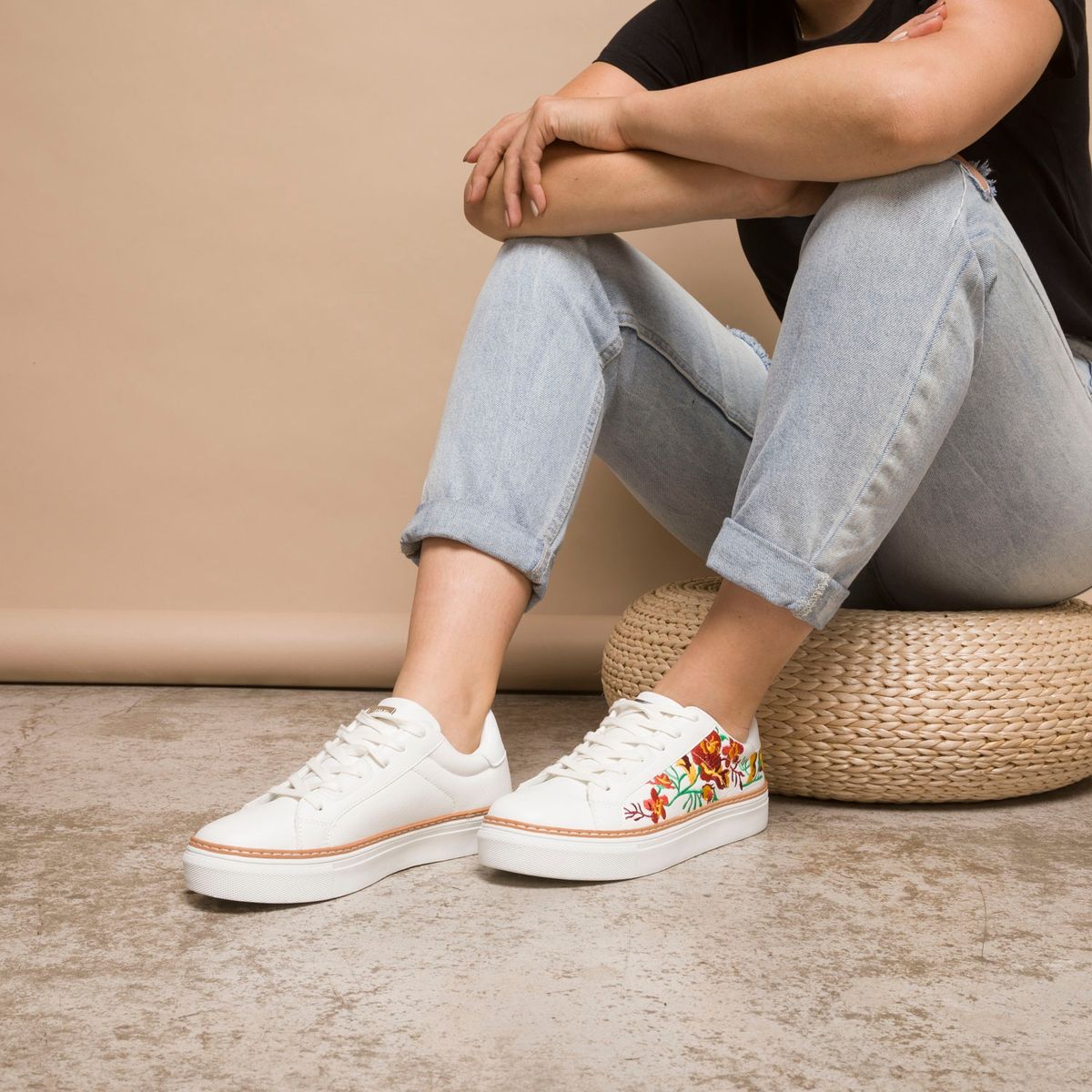 BASEMENT - Zapatilla Urbana Mujer Blanca Basement