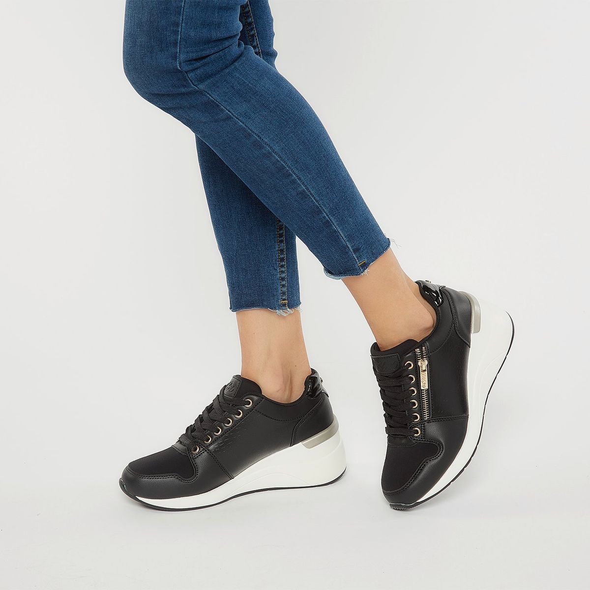 MOSSIMO - Zapatilla Urbana Mujer Negro Mossimo