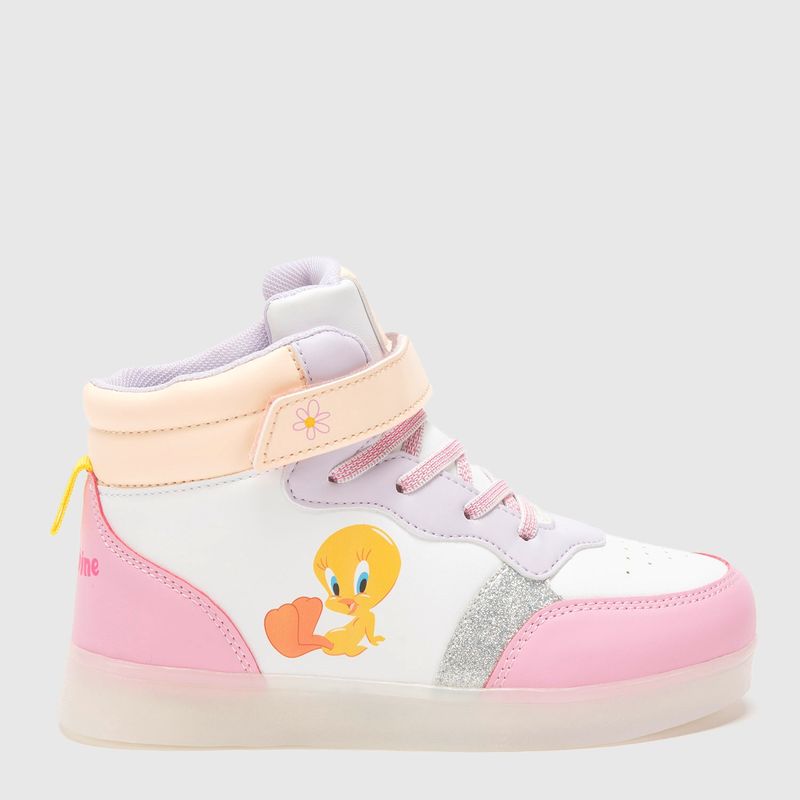 WARNER BROS - Zapatilla Con Luces Niña Blanca Warner (22 a 33)